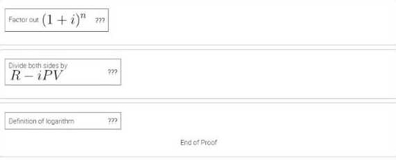 Complete the proof for the formula below by