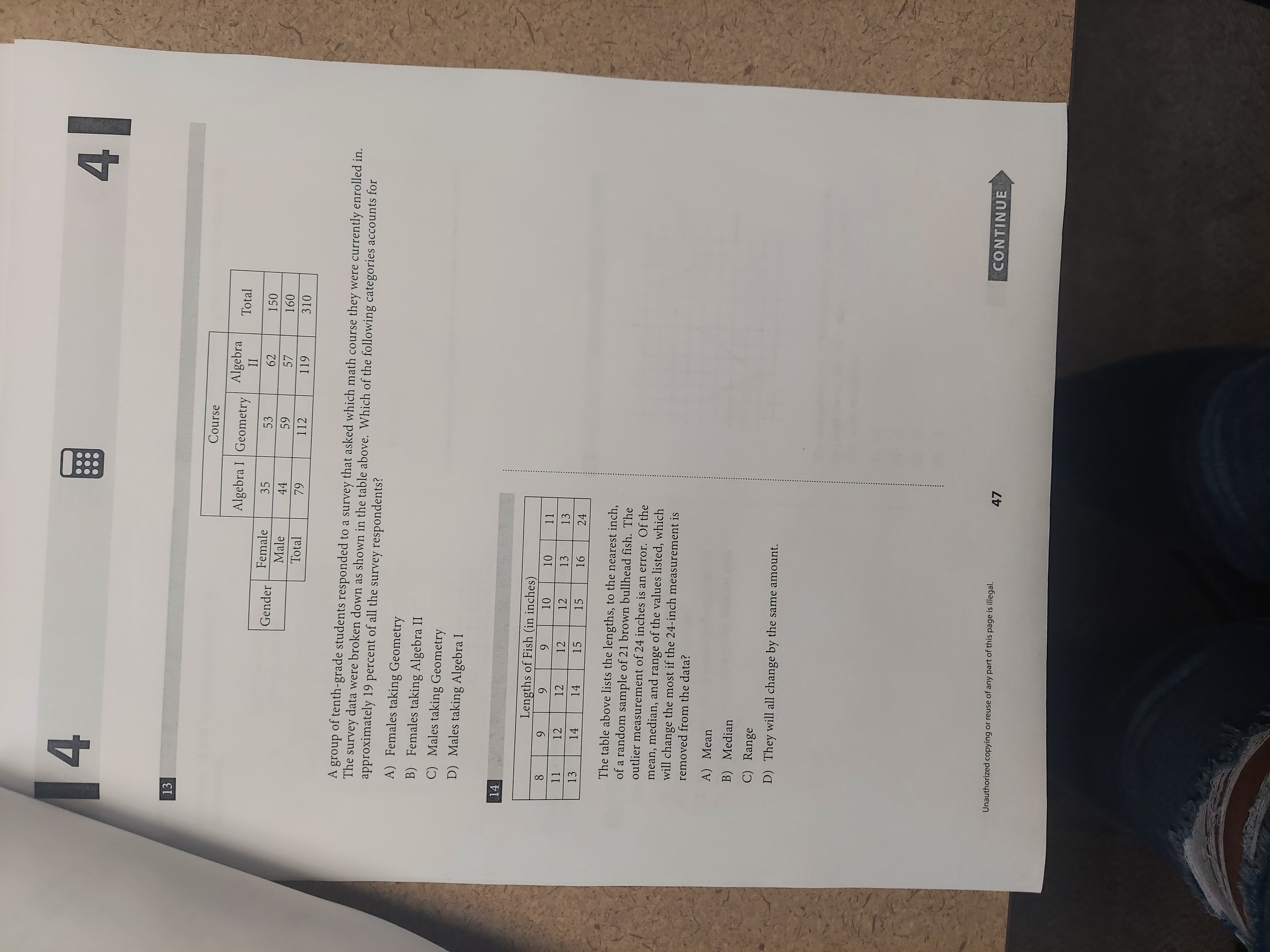 4 4 13 Course Algebra I Geometry Algebra Total II