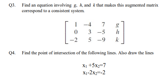 plz solve these two Q3. Find an equation