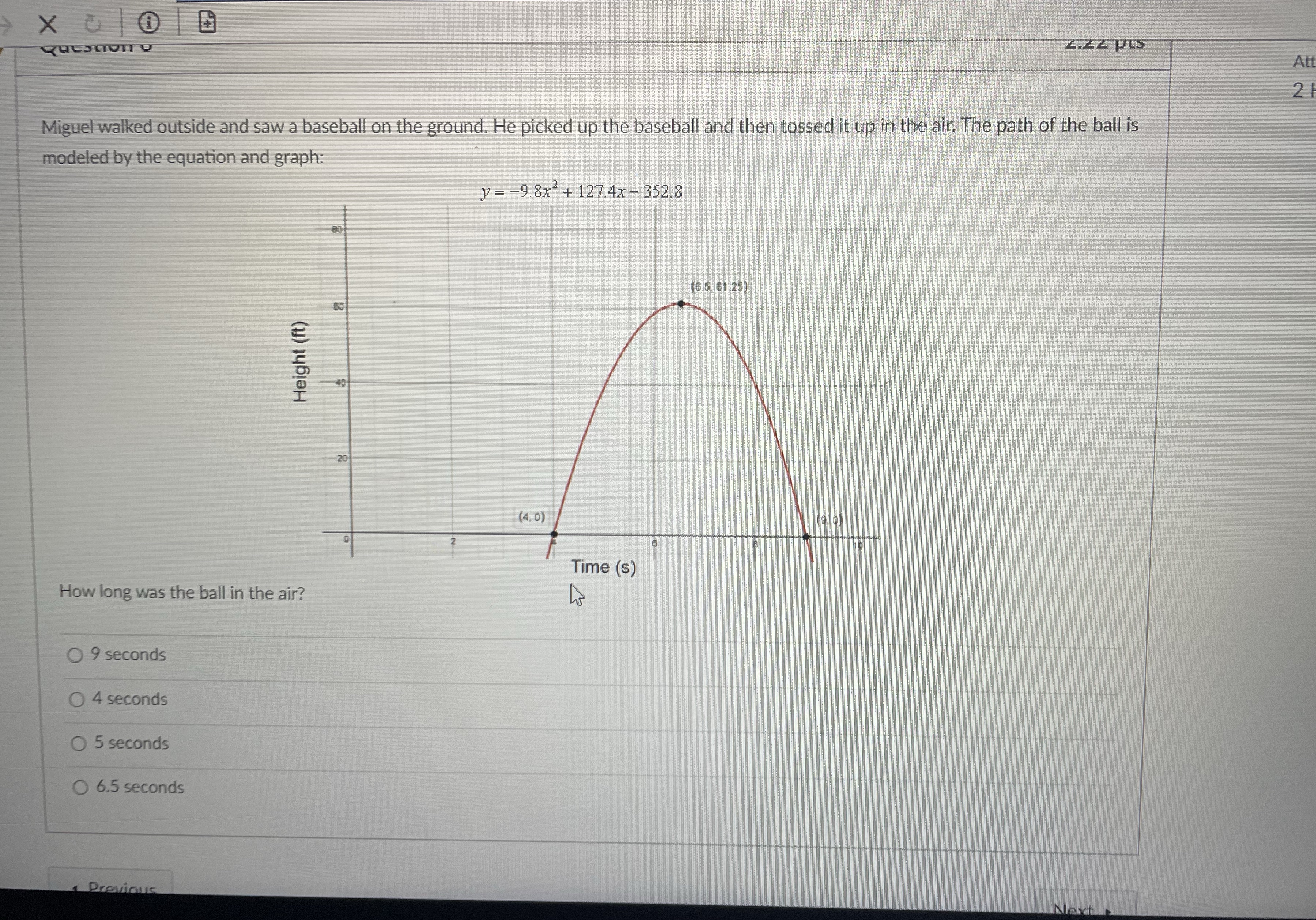 X O @ 2.22 pus Att N Miguel walked outside and