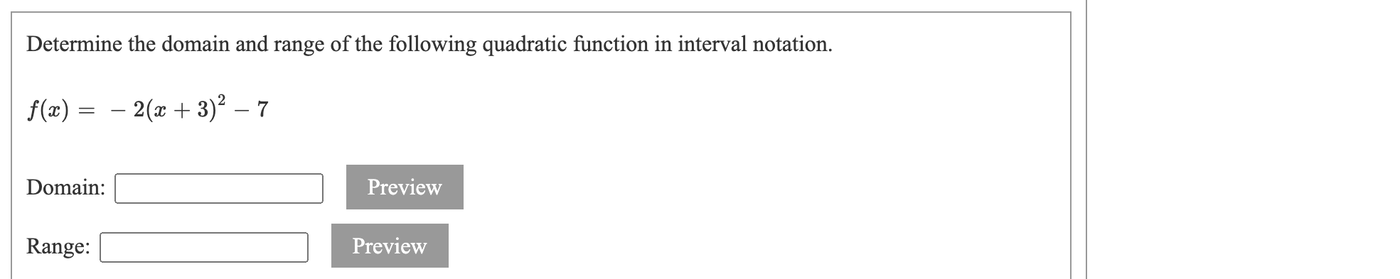\fDetermine whether there is a minimum or a
