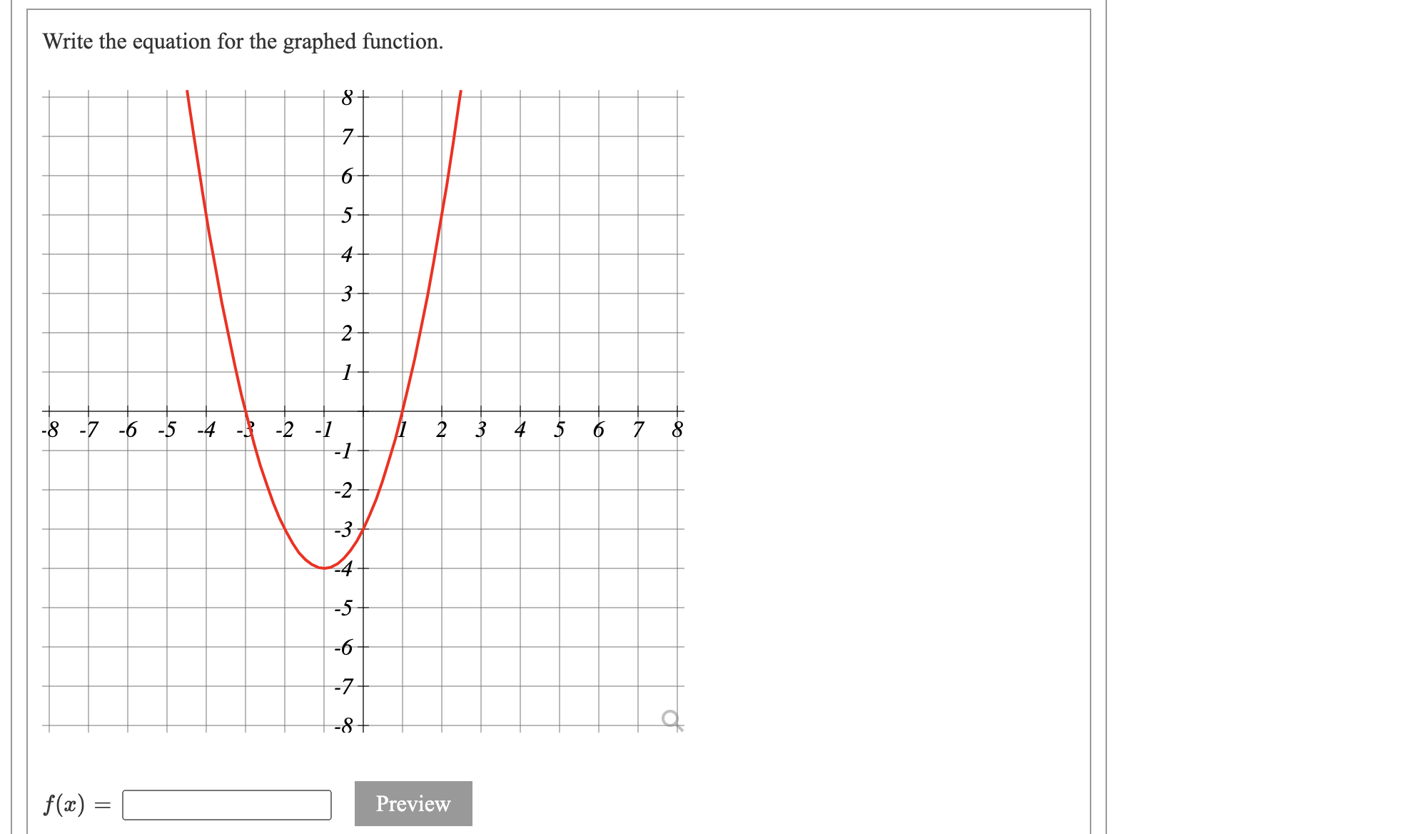 \fDetermine whether there is a minimum or a