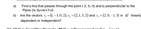 reply fast a Find a line that passes through the