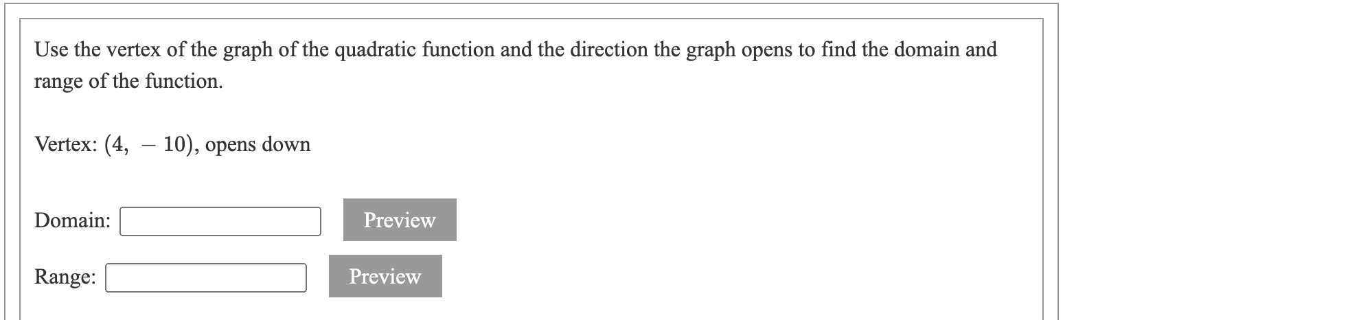 \fDetermine whether there is a minimum or a