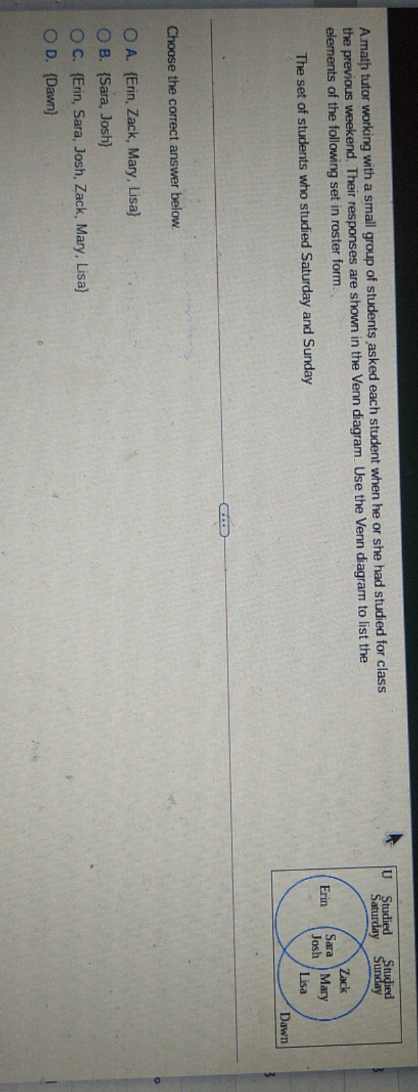 Help please A.math tutor working with a small