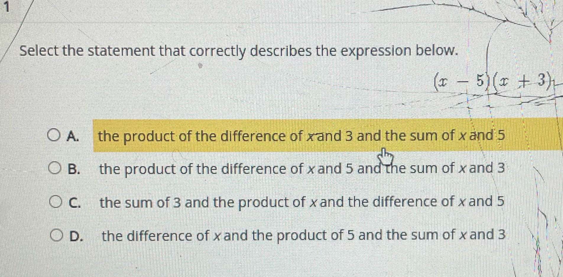 Select the statement that correctly describes the