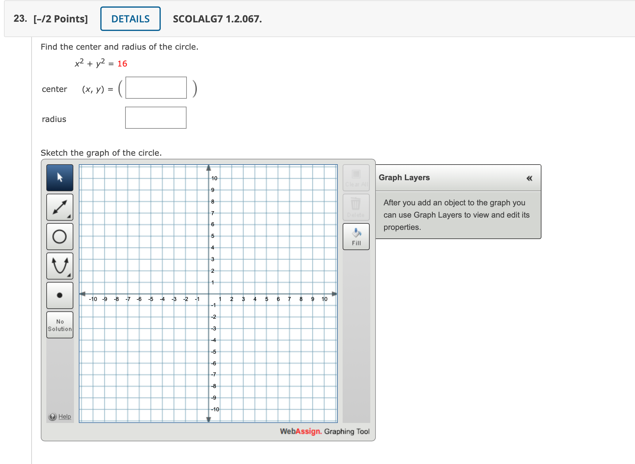 23. [-/2 Points] DETAILS SCOLALG7 1.2.067. Find