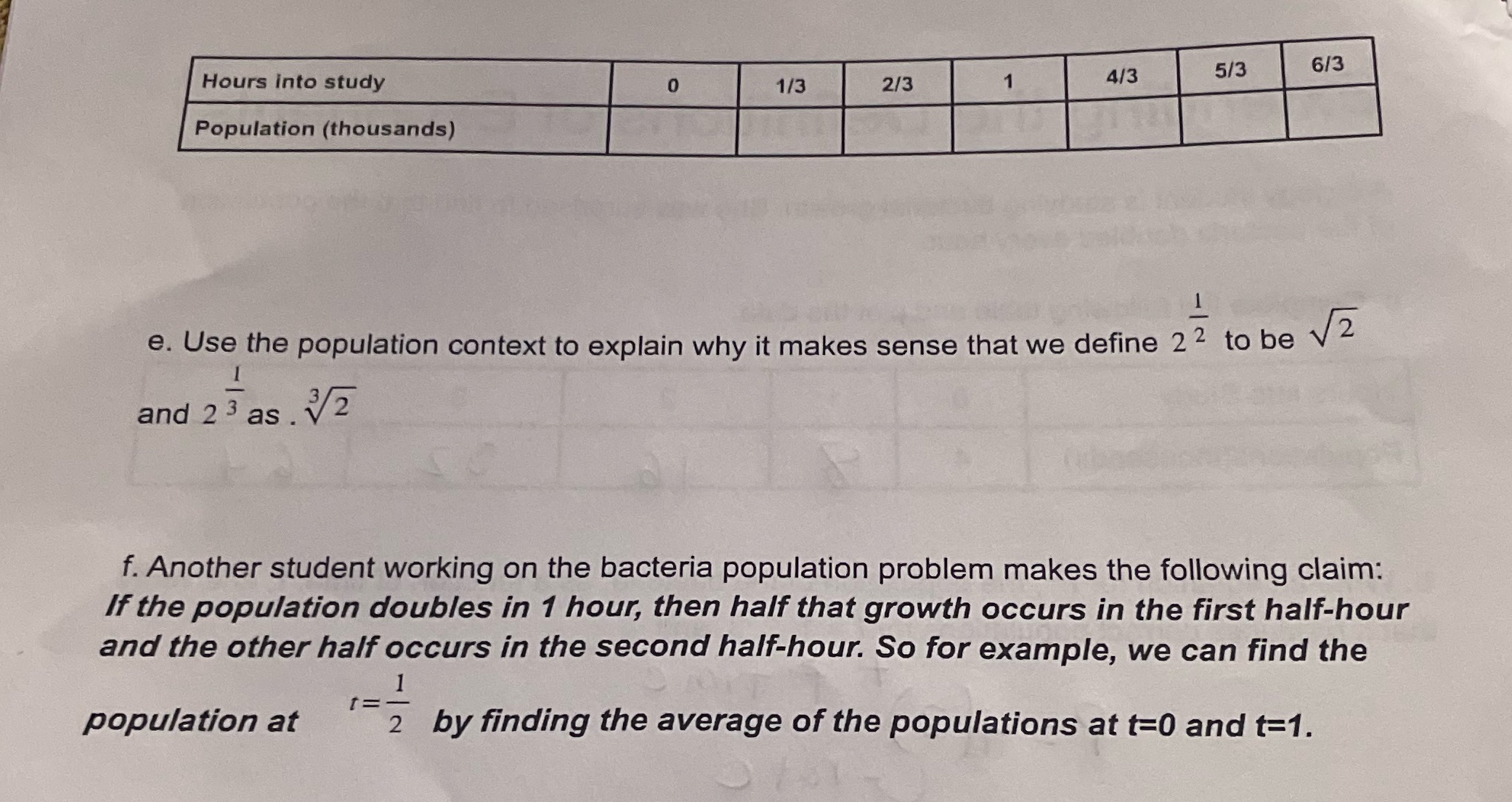 Hours into study 6/3 0 1/3 2/3 1 4/3 5/3