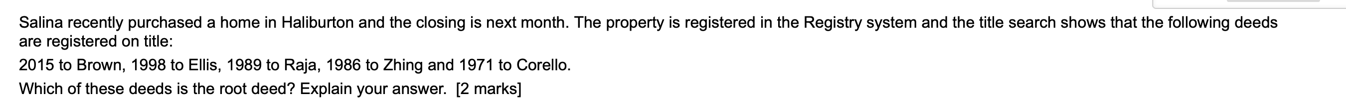 Darwin owns real property situated somewhere