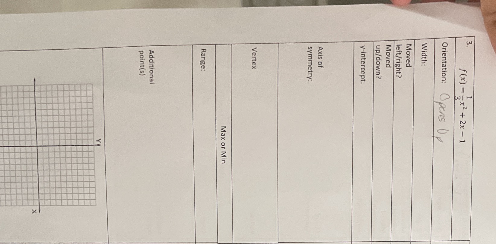 Please help with finding the orientation with