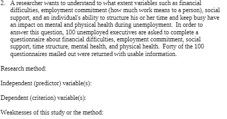 2. A researcher wants to understand to what