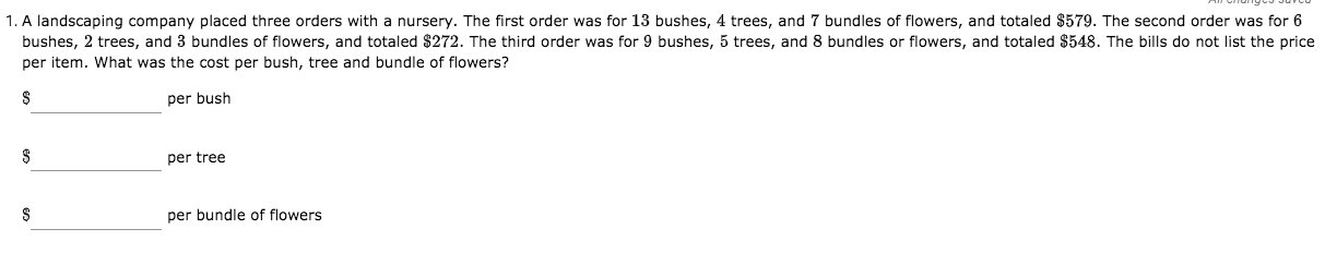 The problem is in the picture 1. A landscaping