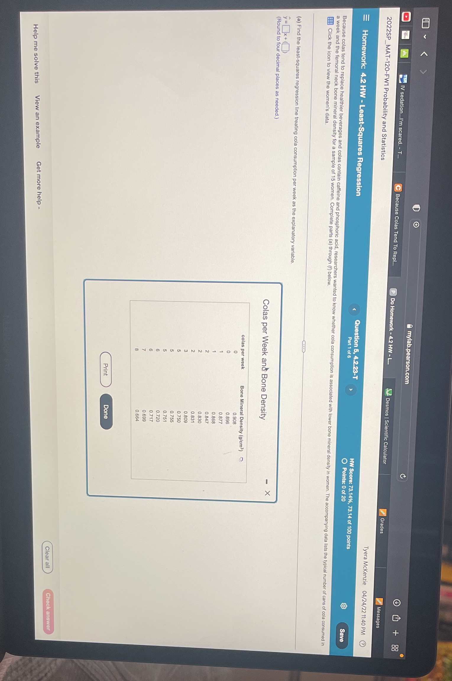 Q mylab.pearson.com TSK IV sedation..I'm