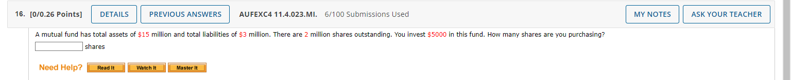 10. [0/0.26 Points] DETAILS PREVIOUS ANSWERS