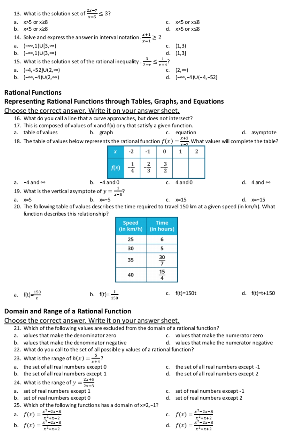 Questions and informations are in the photo