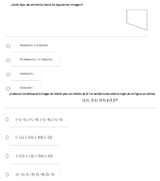 Que tipo de simetria tiene la siguiente imagen? O