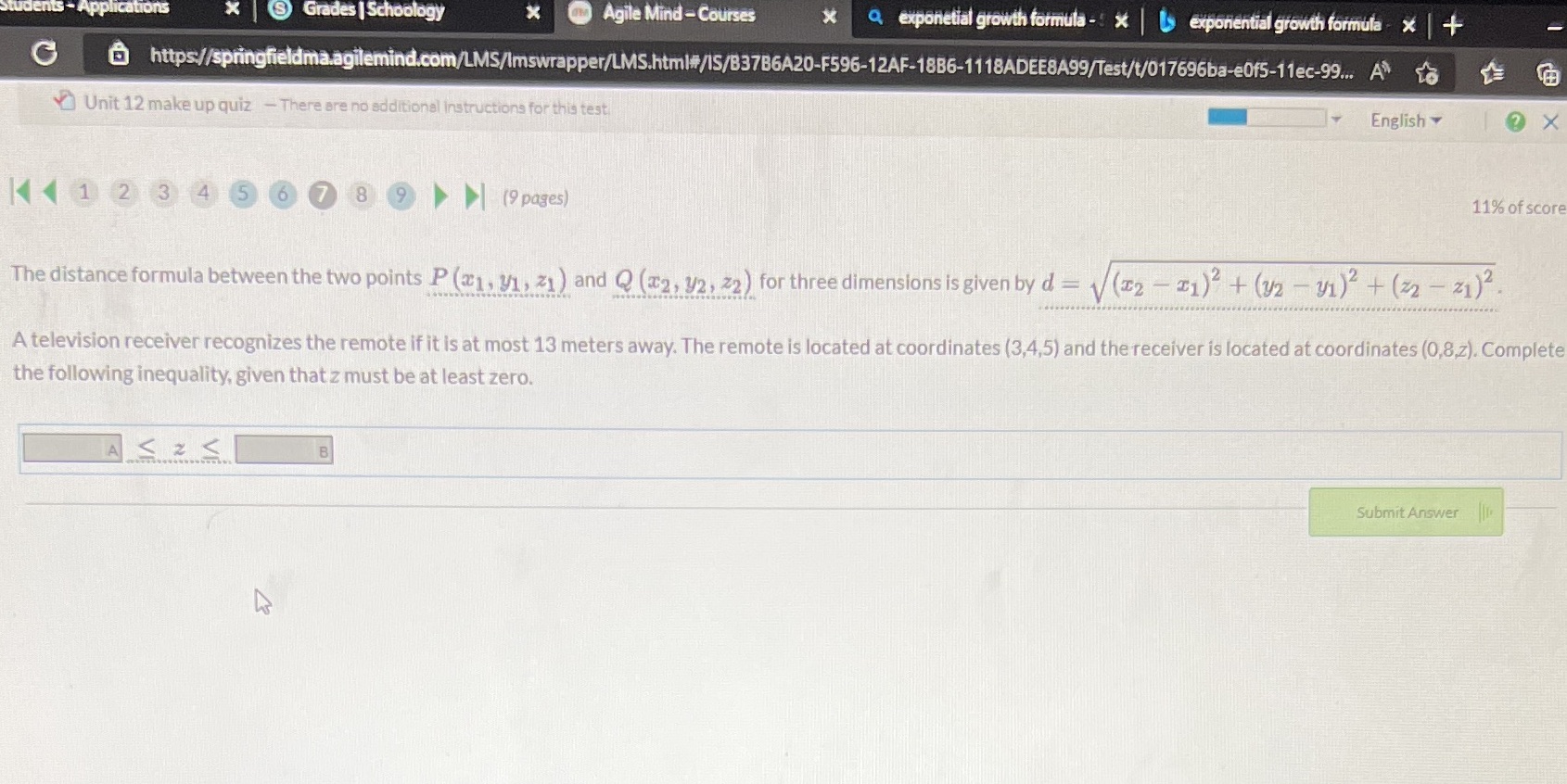 cations * S Grades | Schoology X Agile Mind