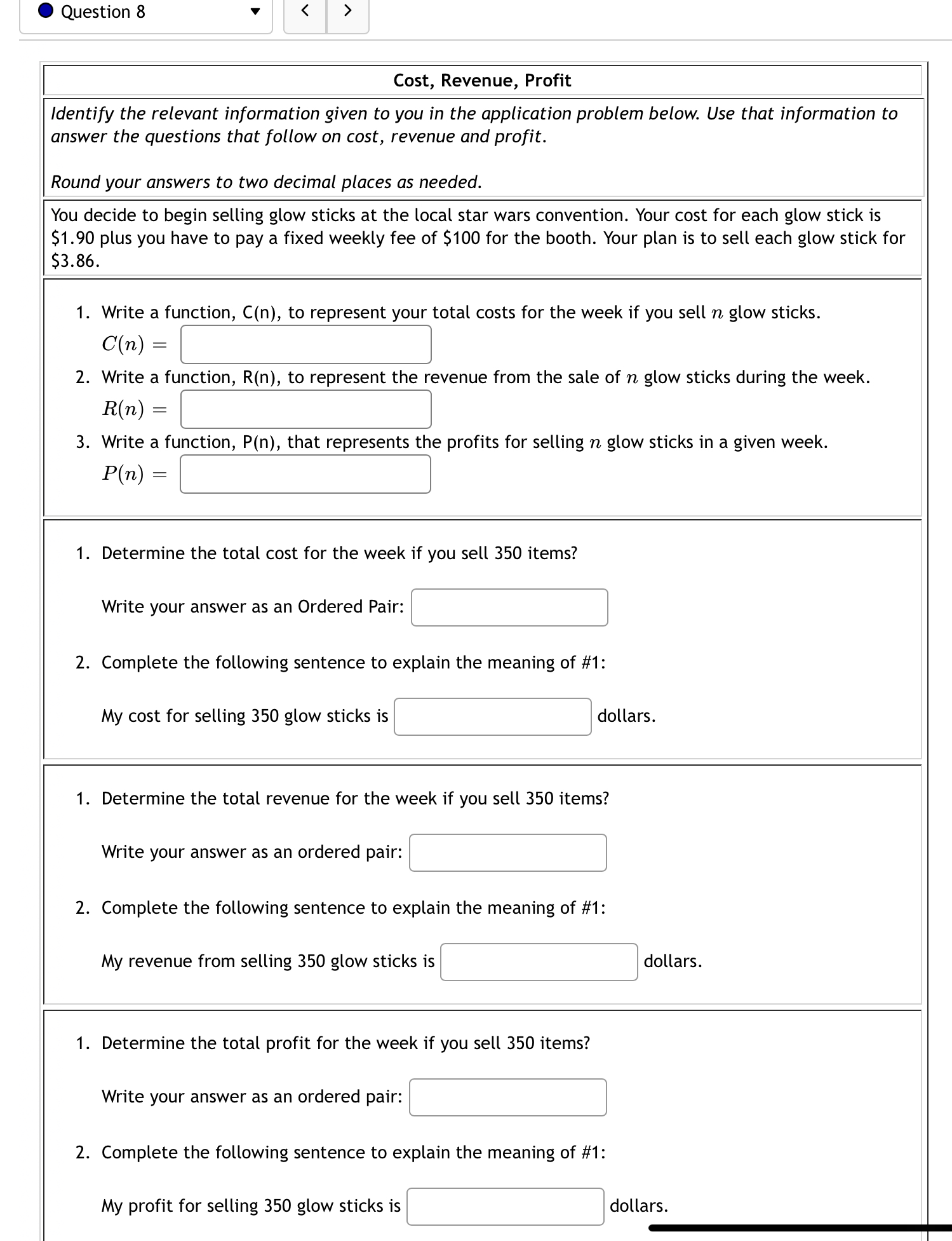 0 Question 7 v < ) | Characteristics of an