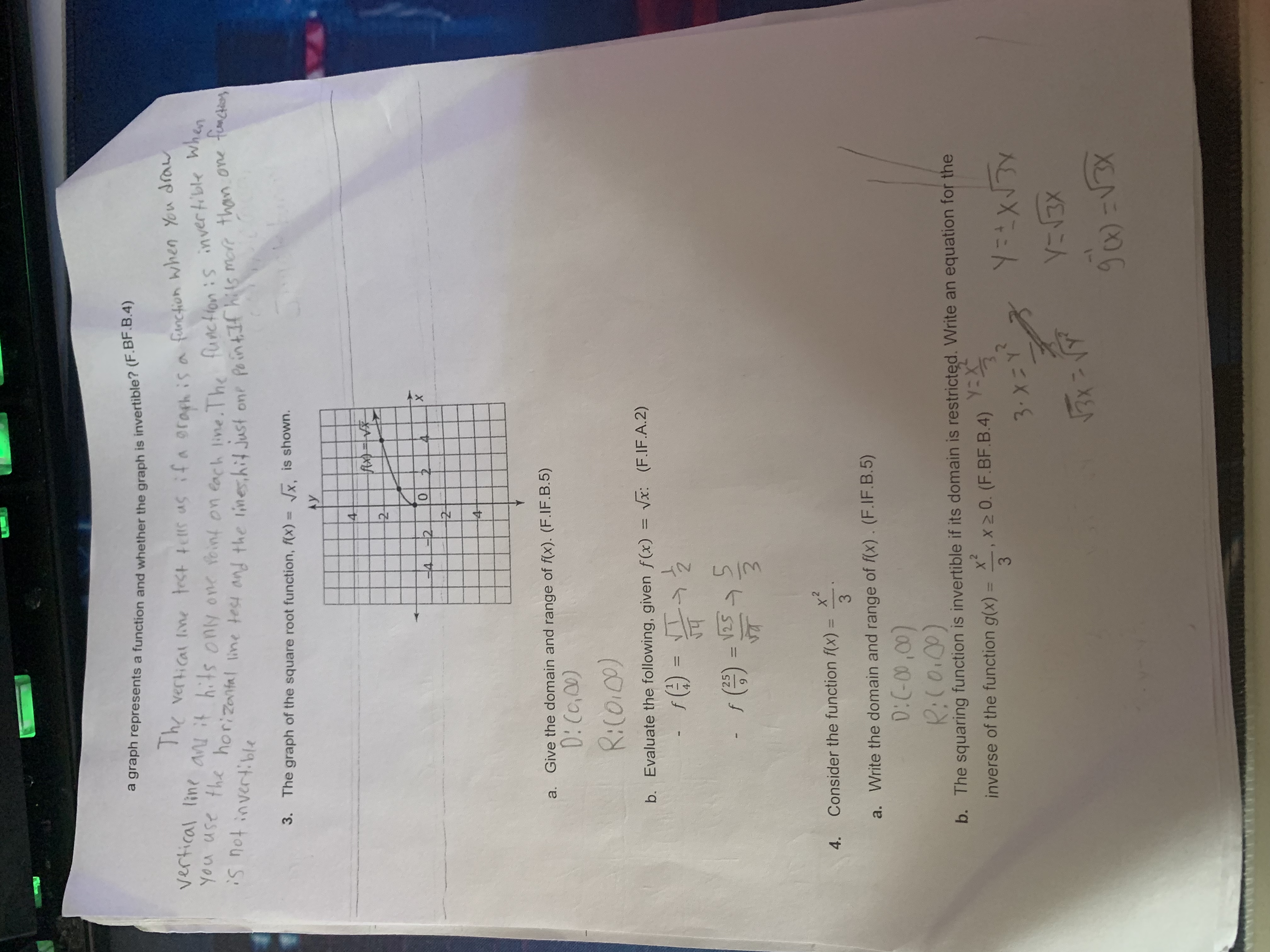 a graph represents a function and whether the