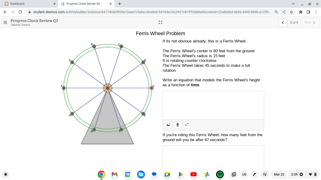 Dashboard X Progress Check Review Q3 X + X C A