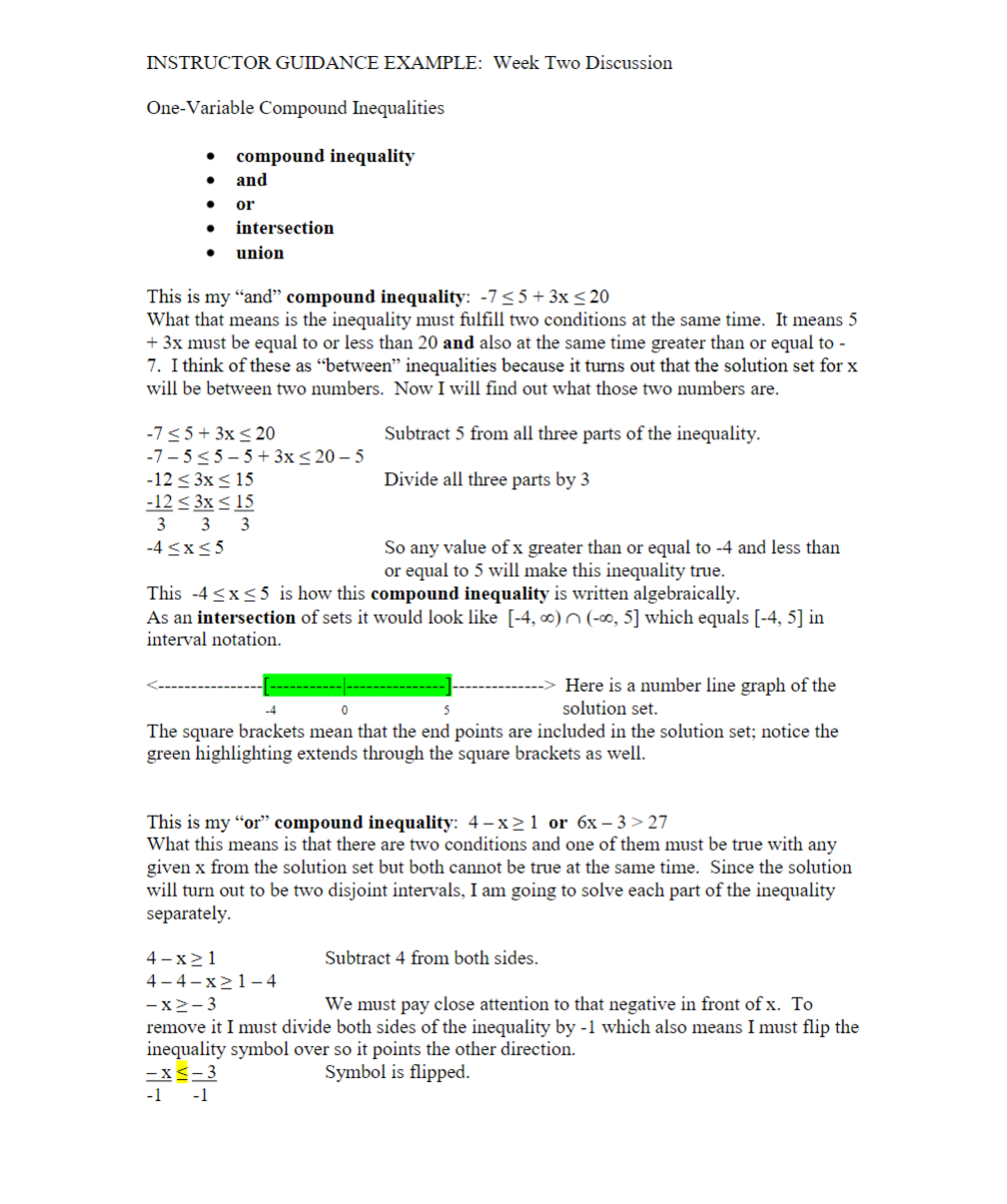 Your "and" compound inequality is : 4 ? 2 + 4x ?