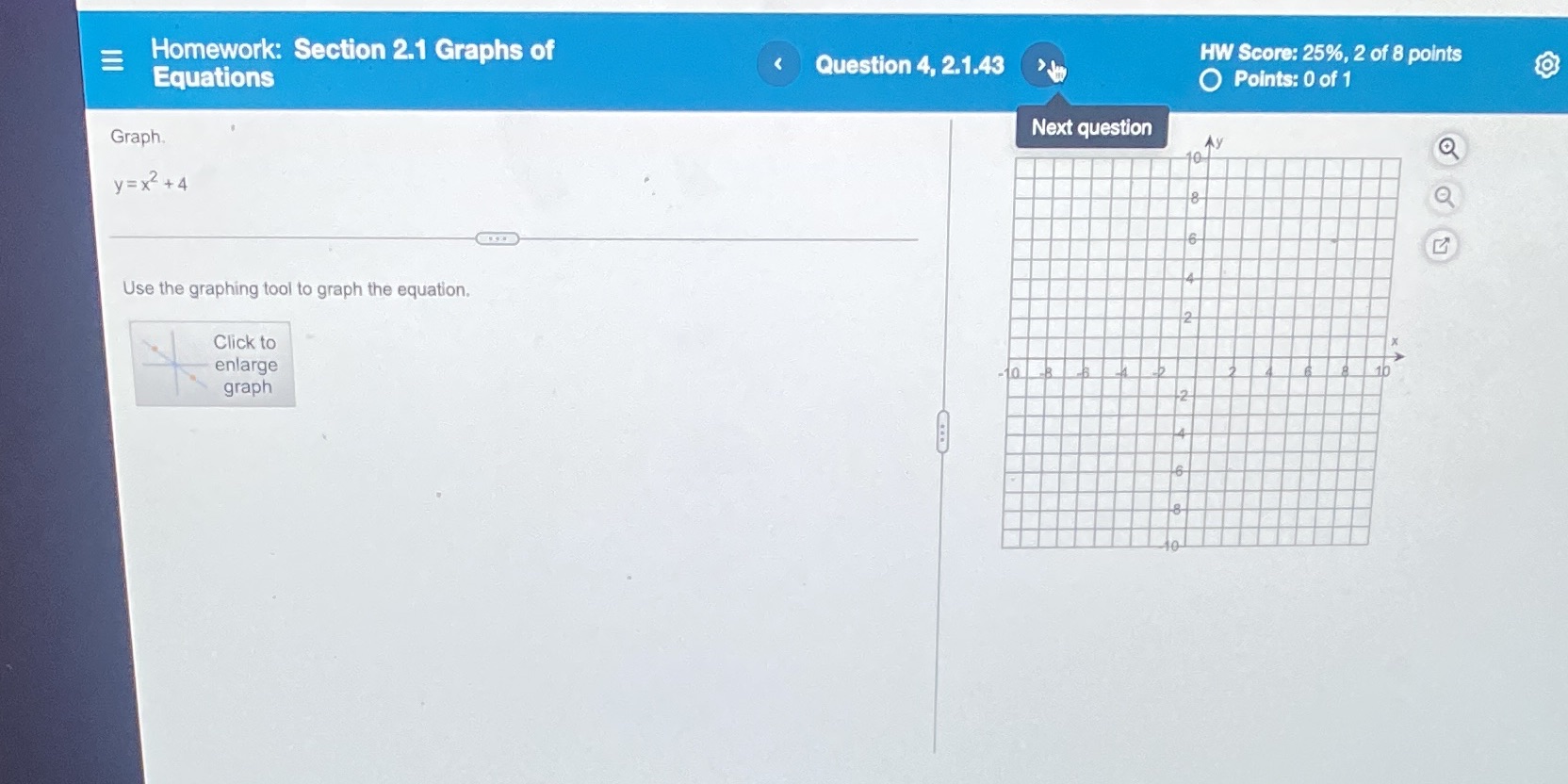 I need 2 plotting points for a graph using the
