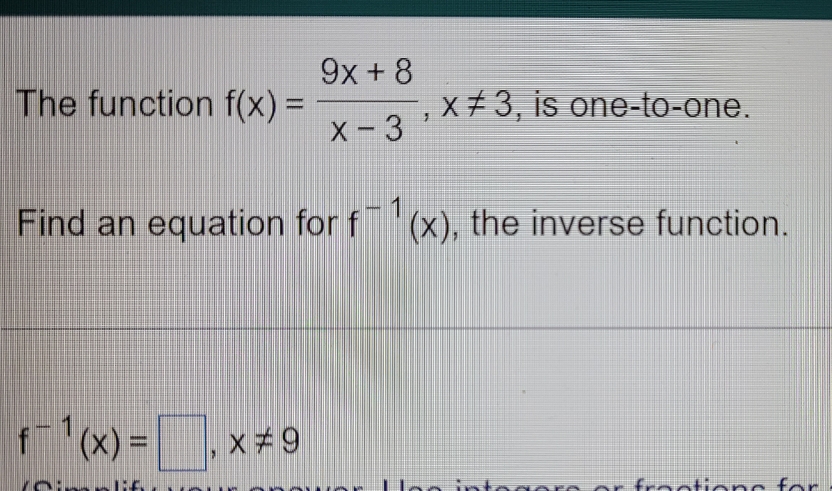 Attached below is a college algebra problem. 9x +
