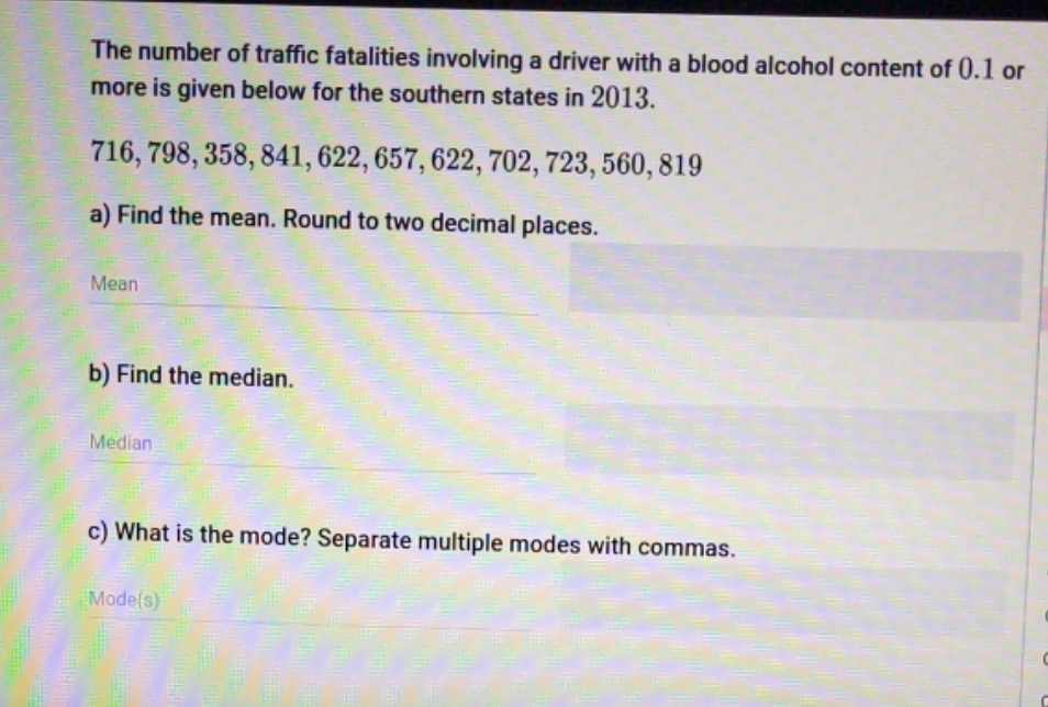 The number of traffic The number of traffic