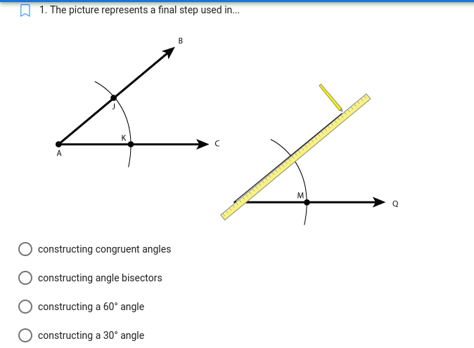 1. The picture represents a final step used in..