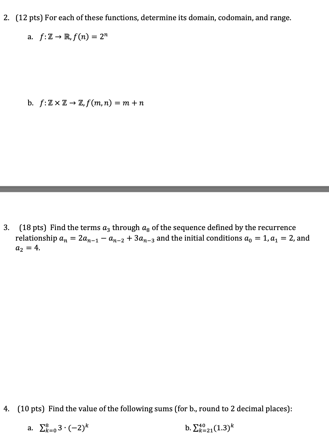 Please see attached photos for questions 2. (12