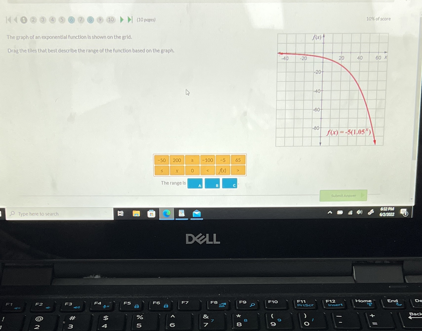 1 1 1 2 3 4 5 6 7 8 9 10 (10 pages) 10% of score