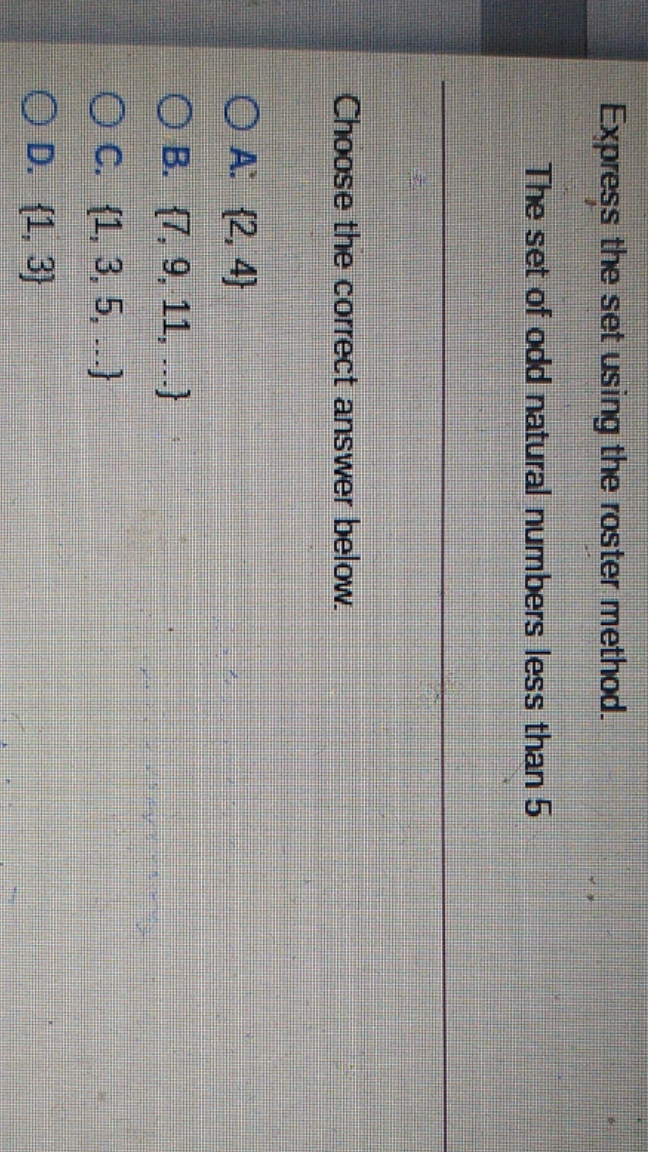 Help please Express the set using the roster