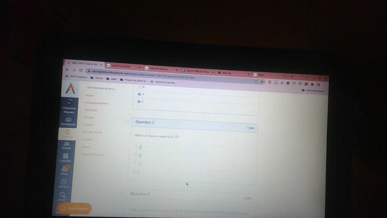 A D Question 3 1 pts Which of these is explod to