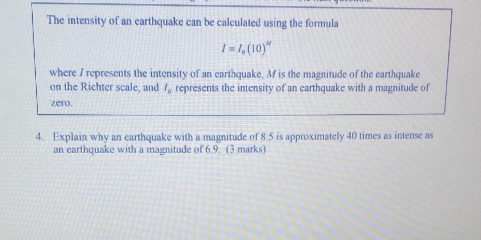 haven't had much luck on this one. The intensity