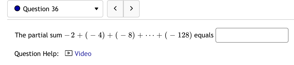 \fQuestion 30 12 1+ (- 1)2 = 2 = 1 Question Help: