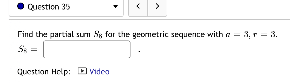 \fQuestion 30 12 1+ (- 1)2 = 2 = 1 Question Help: