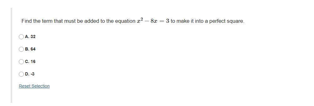 \fFind the term that must be added to the