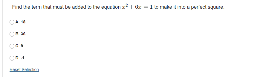 \fFind the term that must be added to the