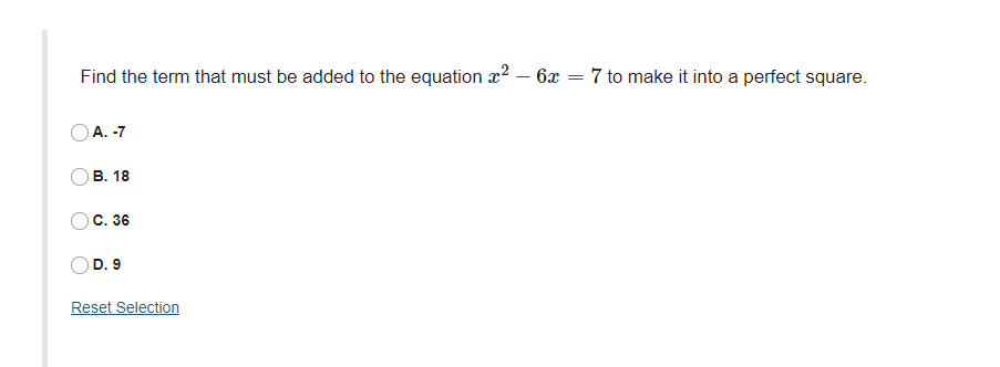 \fFind the term that must be added to the