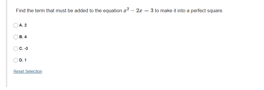 \fFind the term that must be added to the