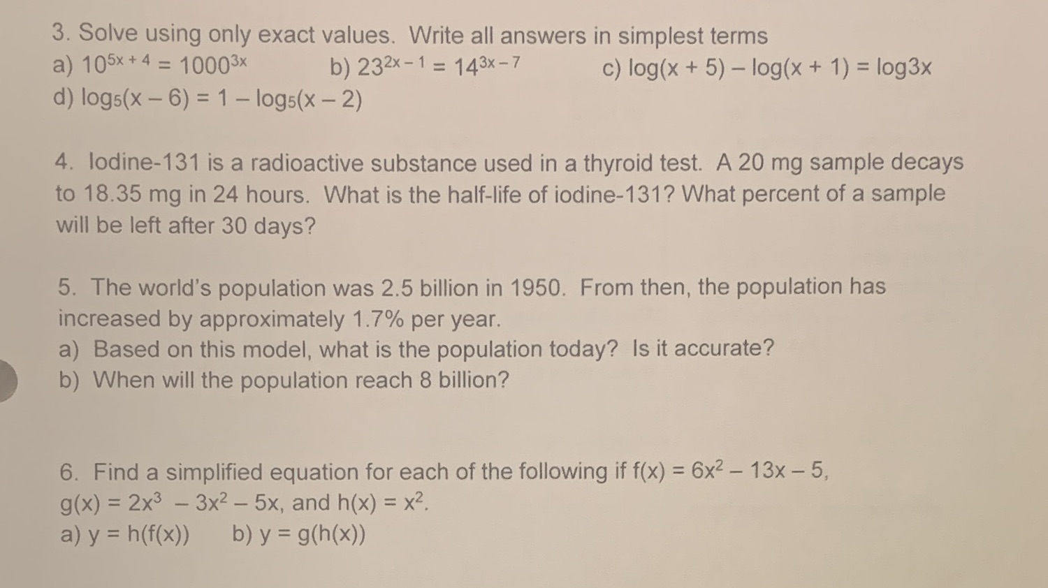 Could u plz answer question 3,4,5 and 6 plz 3.