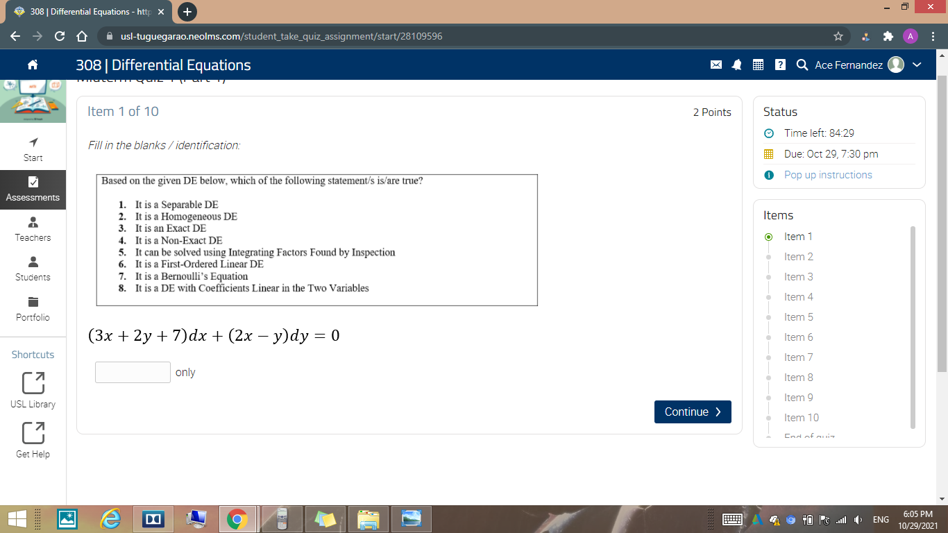 Input the number of your choice. The order does't