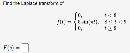 Picture attached Find the Laplace transform of f