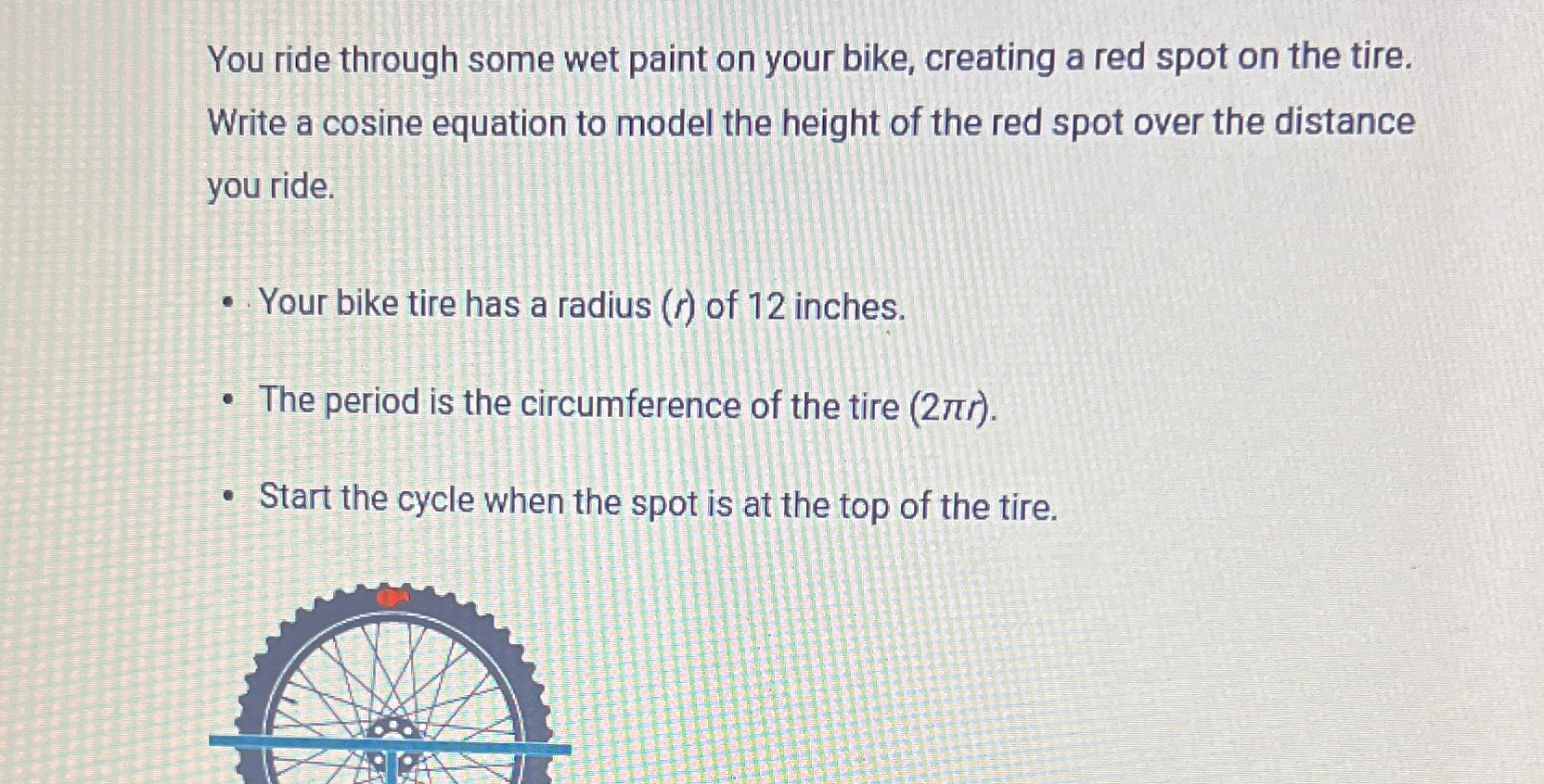 What is it? You ride through some wet paint on