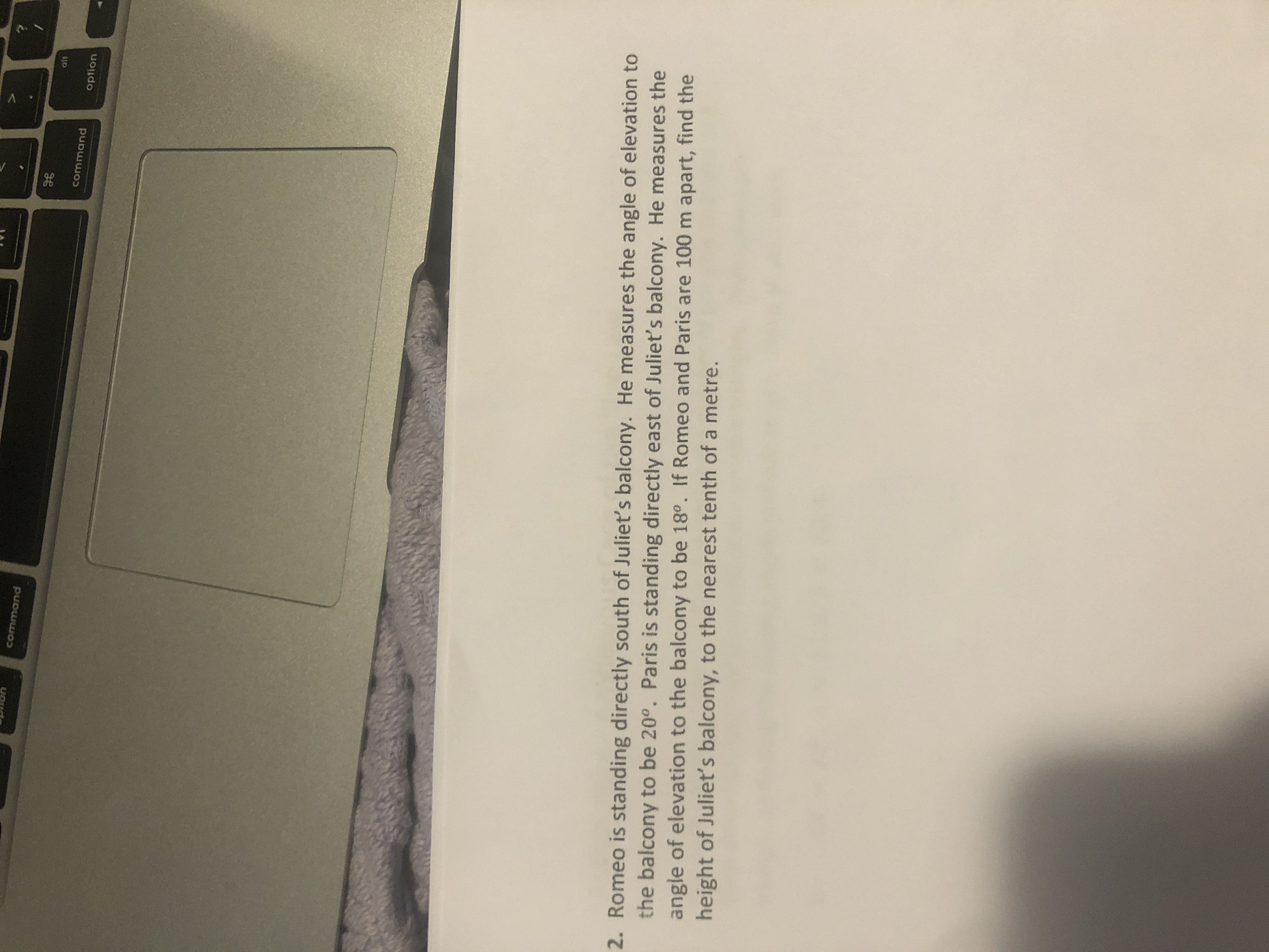 aft command command option 2. Romeo is standing