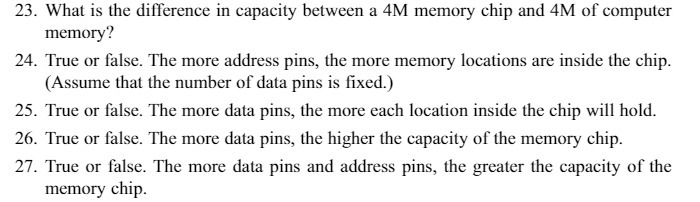 23. What is the difference in capacity between a