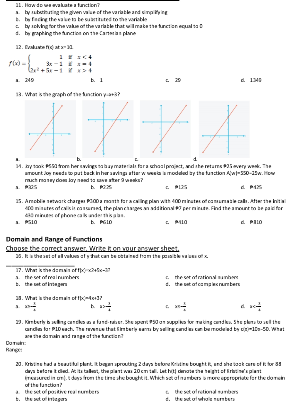 Questions and informations are in the photo