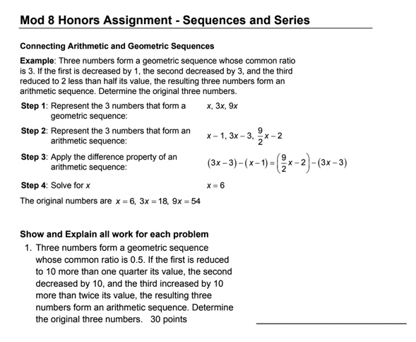 2. Three numbers form an arithmetic sequence