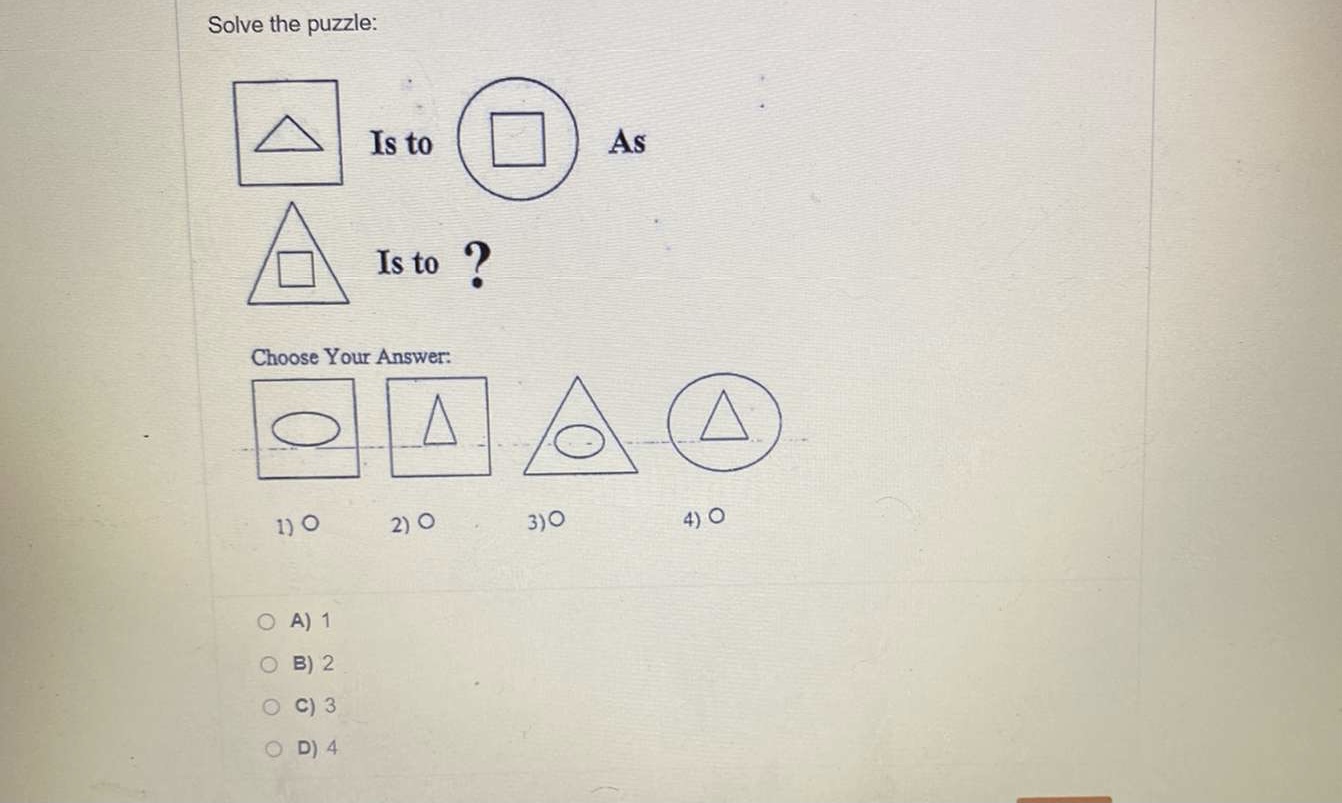 Solve the puzzle Solve the puzzle: Is to As Is to