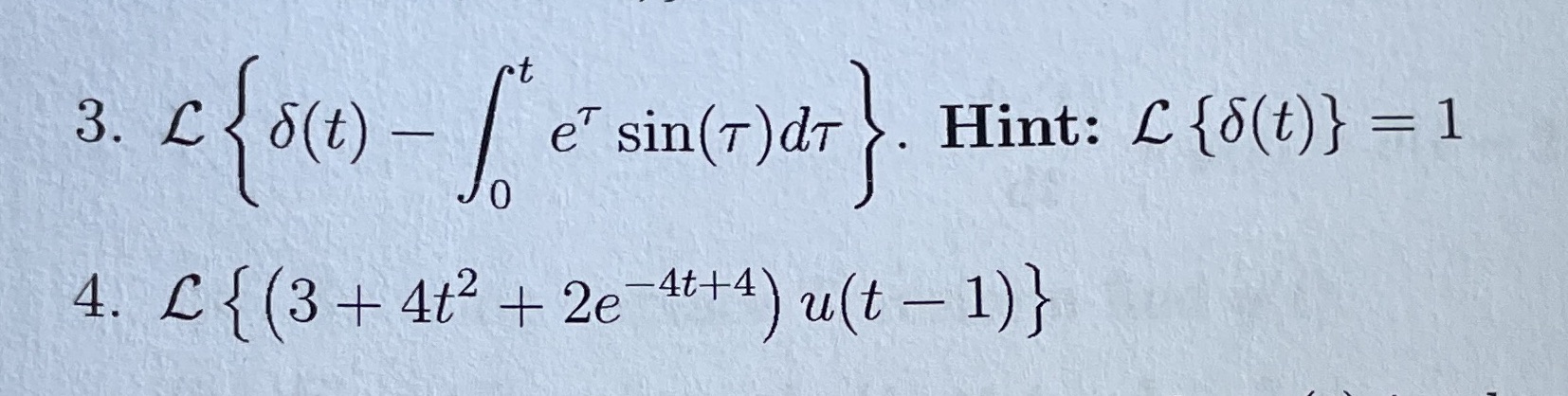 Find Laplace \f